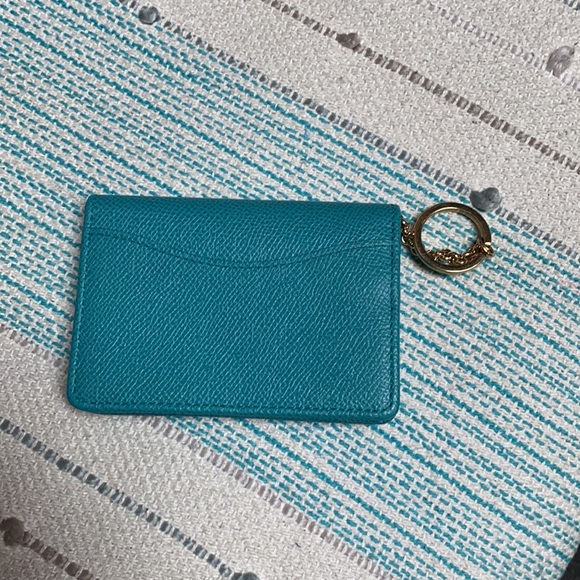 Salvatore Ferragamo Turquoise Keychain Card Holder - Picture 2 of 4